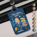 Adventure Awaits Travel Is My Therapy - Personalized Luggage Tag