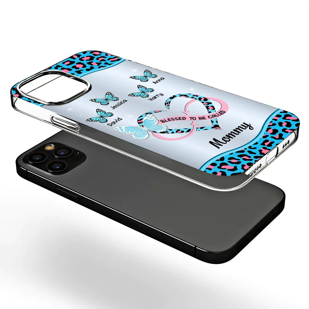 Heureux d'être appelé grand-mère maman - Coque de téléphone transparente personnalisée 