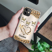 Heureux d'être appelé grand-mère maman - Coque de téléphone transparente personnalisée 