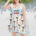 Custom Photo Bless To Be Called Grandma Nana - Personalized Sleeveless Tank Dress