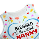 Custom Photo Bless To Be Called Grandma Nana Mom - Personalized Sleeveless Tank Dress