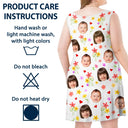 Custom Photo Bless To Be Called Grandma Nana Mom - Personalized Sleeveless Tank Dress