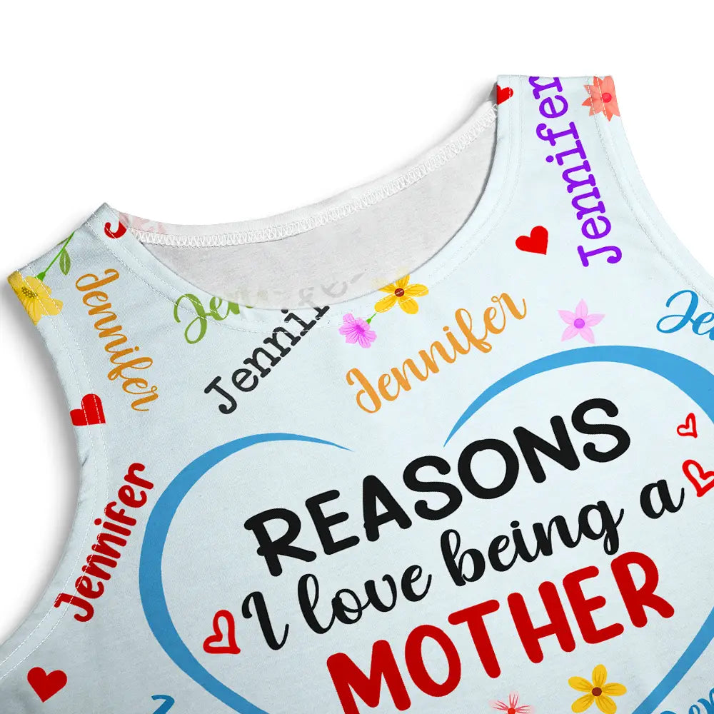 Reasons I Love Being A Grandma - Personalized Sleeveless Tank Dress