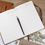 Cartoon Man Recipe CookBook - Personalized Leather Journal