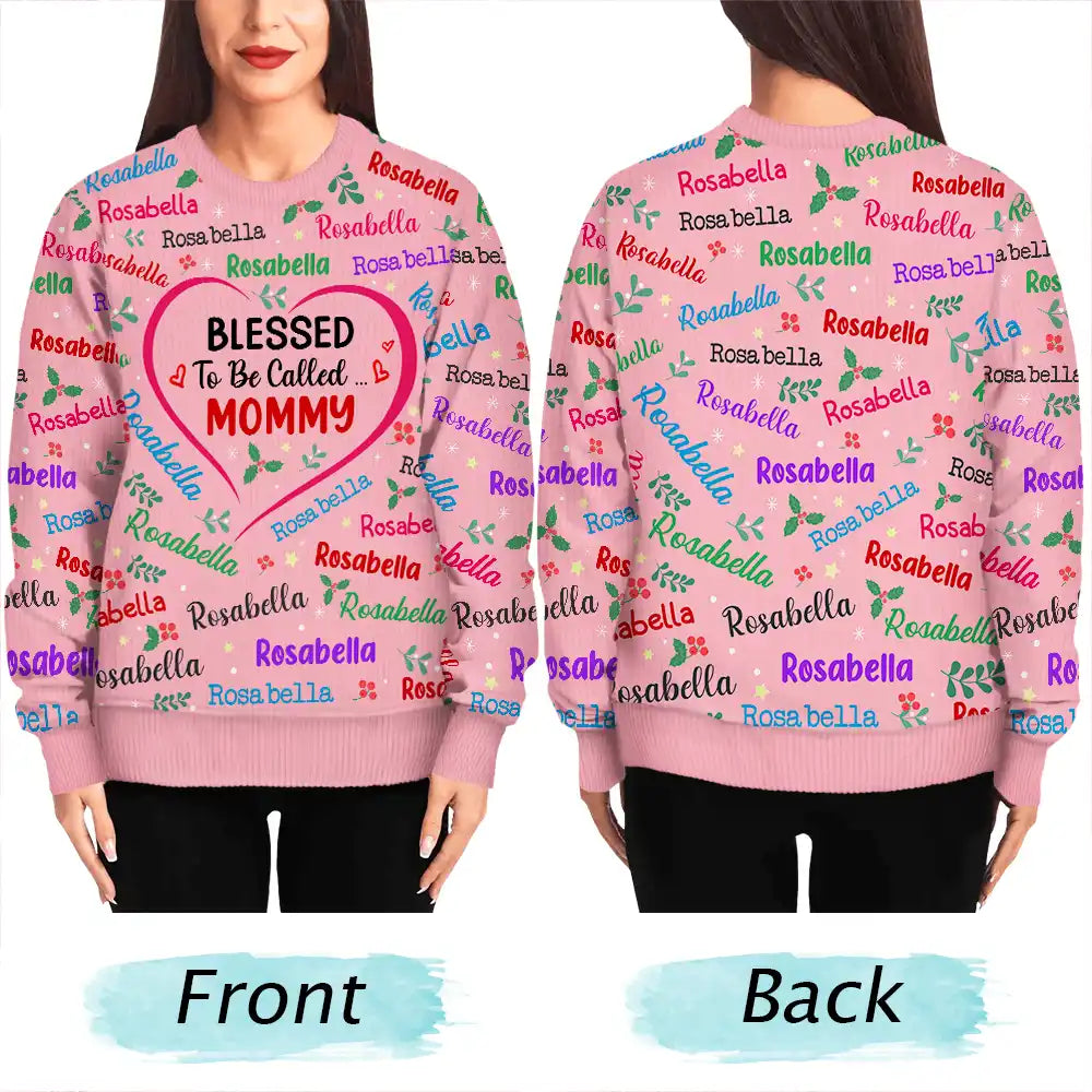 Heureux d'être appelé Grand-mère Nana - Pull moche unisexe personnalisé 