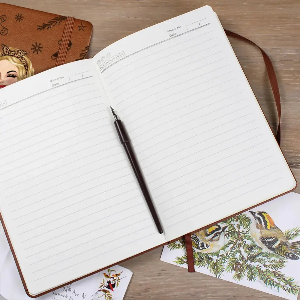 My Christmas Recipe Book - Personalized Leather Journal