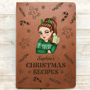 My Christmas Recipe Book - Personalized Leather Journal