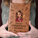 My Christmas Recipe Book - Personalized Leather Journal