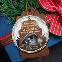 Gift For Mother - Memorial Carried For A Moment Loved For A Lifetime - Personalized Circle Glass Ornament