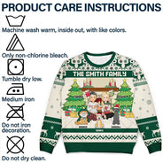 Family, Parents, Gift For Kids, Dog Lovers, Cat Lovers, Pet Lovers - Family Merry Christmas - Personalized Unisex Ugly Sweater