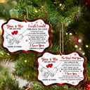 Gift For Couples - I Choose You To Do Life With Hand In Hand - Personalized Medallion Wooden Ornament