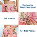 Gift For Couples, Gift For Husband, Gift For Wife ,Gift For Boyfriend, Gift For Girlfriend - Custom Photo Funny I Love My Lover - Personalized Pajama Shorts