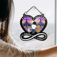 Memorial, Pet Lovers, Dog Lovers, Cat Lovers - You Left Paw Prints In My Heart - Personalized Window Hanging Suncatcher Ornament