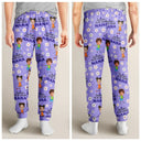 Gift For Grandma, Gift For Mother - Custom Photo Bless To Be Called Grandma Nana Flower Pattern - Personalized Pajama Pants
