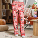 Gift For Grandma, Gift For Mother - Custom Photo Bless To Be Called Grandma Nana Flower Pattern - Personalized Pajama Pants