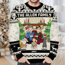 Christmas,Family,Happy,LGBT,Pet Lovers,Dog Lovers,Cat Lovers - Merry Christmas Family - Personalized Unisex Ugly Sweater