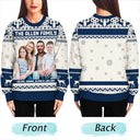 Christmas,Family,Parents,Gift For Kids,Custom Photo,Happy - Custom Photo Family Merry Christmas - Personalized Unisex Ugly Sweater