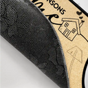 Gift For Couples,Pet Lovers,Dog Lovers,Cat Lovers,Family,Happy - Couple Home With Pet And Kid - Personalized Doormat
