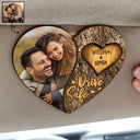 Custom Photo,Gift For Couples,Gift For Husband,Gift For Wife,Gift For Boyfriend,Gift For Girlfriend,Love - Custom Photo Drive Safe Couple Names - Personalized Custom Shaped Car Visor Clip