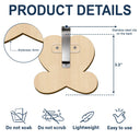 Gift For Couples, Gift For Boyfriend, Gift For Husband, Gift For Wife, Gift For Girlfriend - Couple Hugging I Love You - Personalized Custom Shaped Car Visor Clip