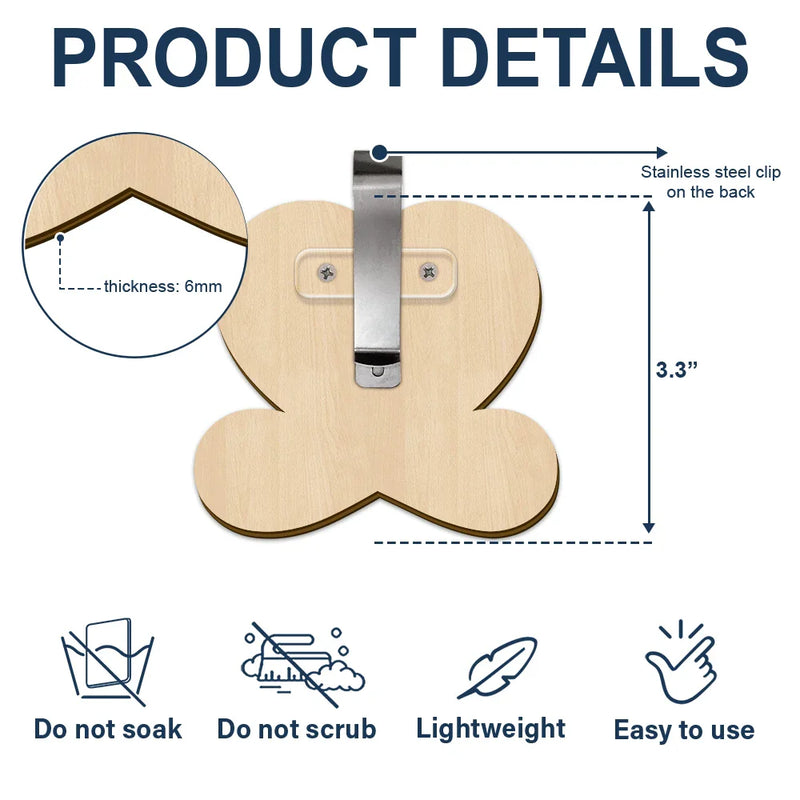 Gift For Couples, Gift For Boyfriend, Gift For Husband, Gift For Wife, Gift For Girlfriend - Couple Hugging I Love You - Personalized Custom Shaped Car Visor Clip