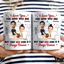 Gift For Couples,Gift For Husband,Gift For Wife,Gift For Boyfriend,Gift For Girlfriend - Custom Photo Couple Roses Are Red The Morning Is Foggy - Personalized Mug
