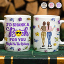 Right In The Kidney Besties Sisters - 3D Inflated Effect Printed Mug, Personalized White Edge-to-Edge Mug