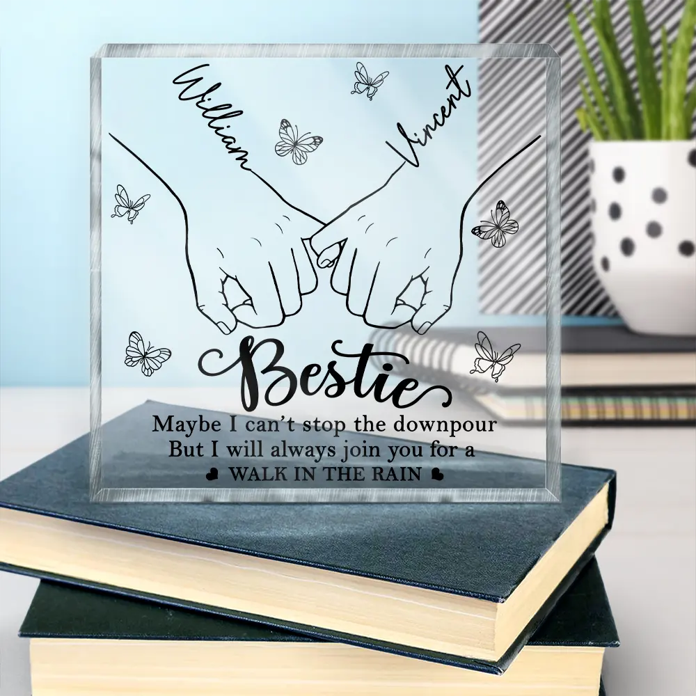 Gift For Bestie,Gift For Sisters,Happy - I May Not Be Able To Solve All Of Your Problems - Personalized Square Shaped Acrylic Plaque
