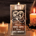 Custom Photo,Gift For Couples,Gift For Husband,Gift For Wife,Gift For Boyfriend,Gift For Girlfriend,Love - Custom Photo I Met You I Liked You I Love You - Personalized Crystal Candle Holder