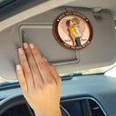 Gift For Couples, Love, Gift For Husband, Gift For Wife, Gift For Boyfriend, Gift For Girlfriend - Kissing Couple I Need You Here With Me - Personalized Custom Shaped Car Visor Clip
