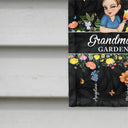 Gift For Grandma, Gardening, Gift For Mother - Birth Month Flower Grandma's Garden - Personalized Flag