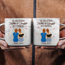 Love,Gift For Daughter,Gift For Mother,Mom - Daughters (Adult) - The Love Between Mother And Daughters Is Forever - Personalized Marble Mug