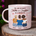 Love,Gift For Daughter,Gift For Mother,Mom - Daughters (Adult) - The Love Between Mother And Daughters Is Forever - Personalized Marble Mug