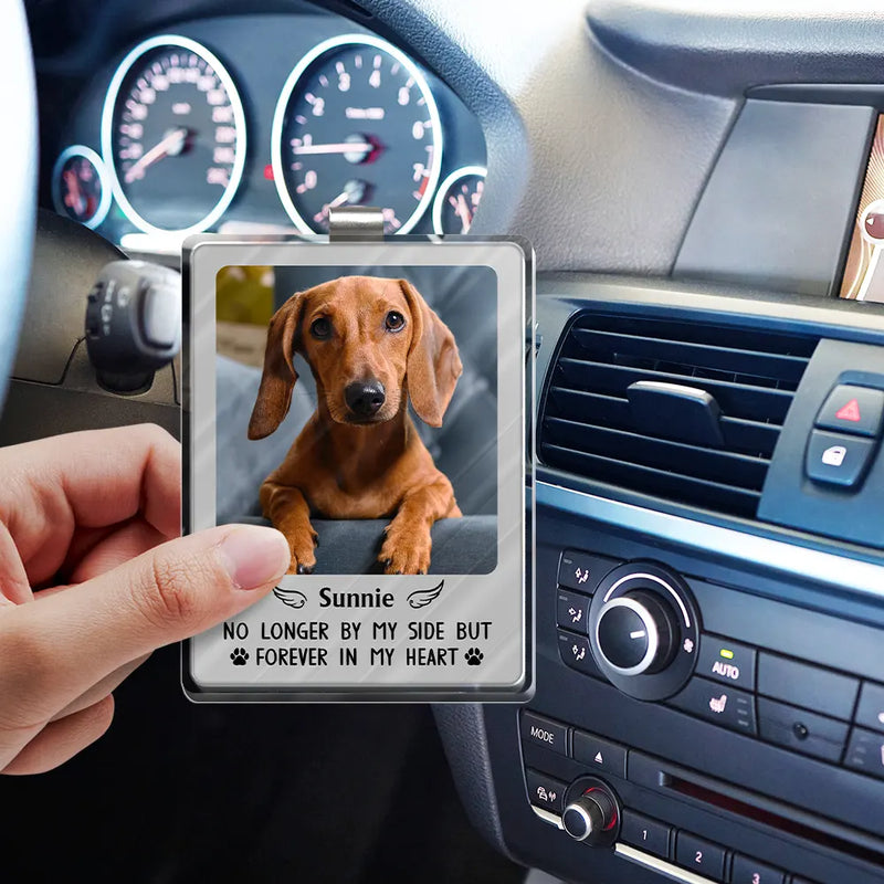 Custom Photo,Memorial,Sad,Dog Lovers,Pet Lovers,Cat Lovers - Custom Photo Memorial You Were My Hardest Goodbye - Personalized Custom Shaped Acrylic Car Visor Clip