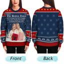 Gift For Bestie,Old Best friends,Gift For Sisters,Happy,Christmas,Custom Photo - Custom Photo Besties Here's To Another Year Of Us - Personalized Unisex Ugly Sweater