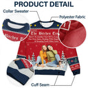 Gift For Bestie,Old Best friends,Gift For Sisters,Happy,Christmas,Custom Photo - Custom Photo Besties Here's To Another Year Of Us - Personalized Unisex Ugly Sweater