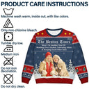 Gift For Bestie,Old Best friends,Gift For Sisters,Happy,Christmas,Custom Photo - Custom Photo Besties Here's To Another Year Of Us - Personalized Unisex Ugly Sweater