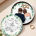 Gift For Husband,Gift For Wife,Gift For Boyfriend,Gift For Girlfriend,Gift For Couples,Love,Wedding,Engaged - Newly Engaged Couple The Best Is Yet To Come - Personalized 2-Layered Wooden Ring Dish