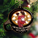 I Like You How I Like My Coffee Latte Art - Christmas Gift For Spouse, Husband, Wife, Boyfriend, Girlfriend - Personalized Custom Shaped Wooden Ornament