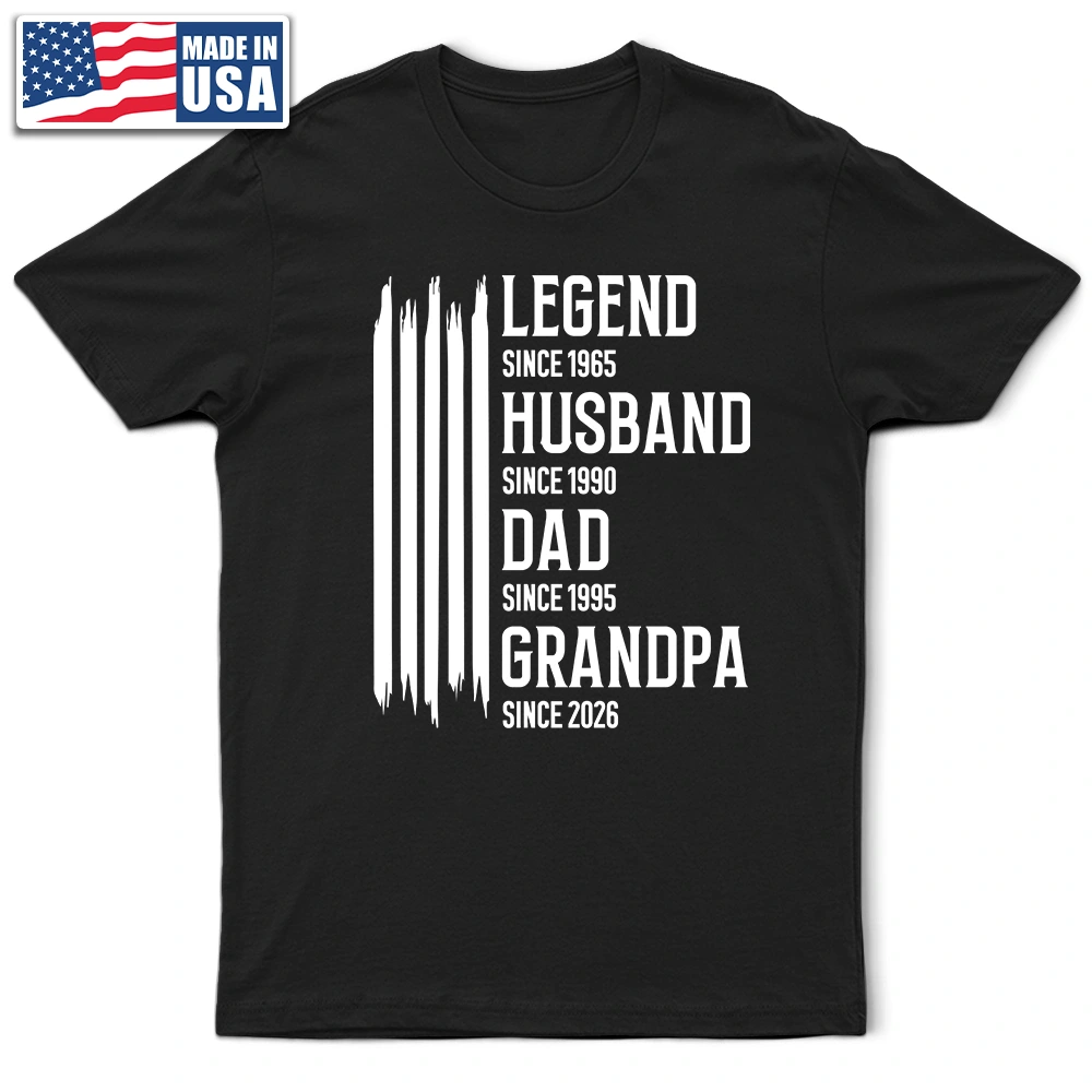 Gift For Grandpa,Dad's Hobby,Afro Dad,Gift For Men,Independence Day,Happy,Top Market - The Original Legend Legend Husband Daddy Grandpa - Personalized T Shirt