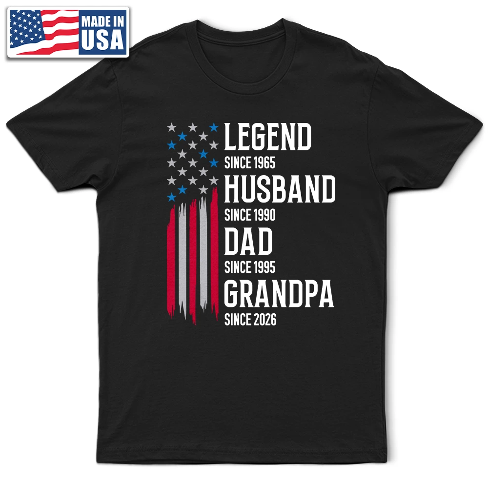 Gift For Grandpa,Dad's Hobby,Afro Dad,Gift For Men,Independence Day,Happy,Top Market - The Original Legend Legend Husband Daddy Grandpa - Personalized T Shirt
