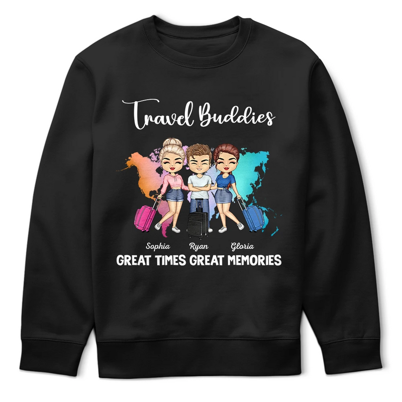 Compagnons de voyage, bons moments, bons souvenirs - T-shirt personnalisé
