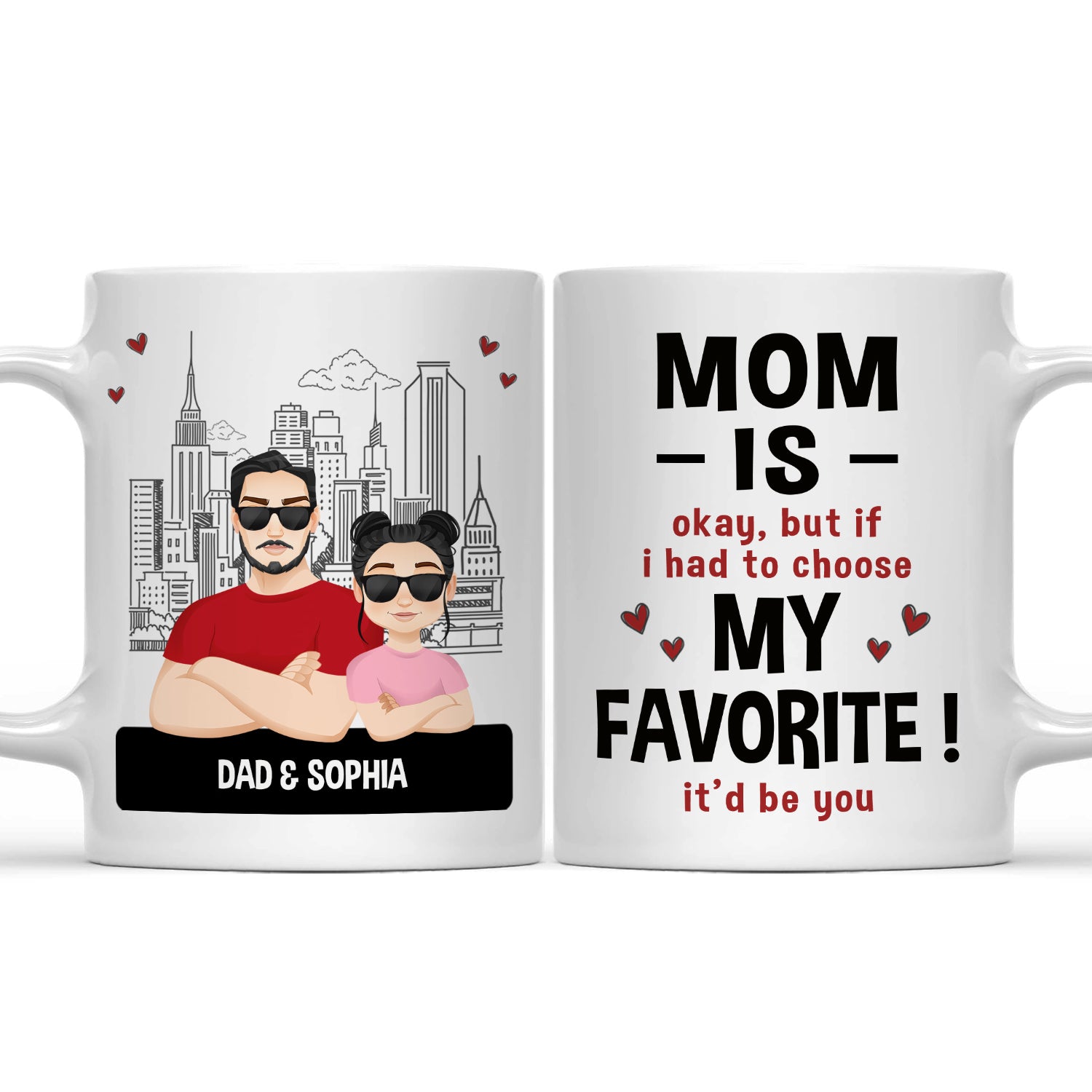 Mom Is My Favorite - Funny Gift For Father - Personalized Mug