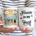 Dog Dad Forever In My Heart - Memorial Gift For Dog Lovers - Personalized Mug