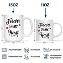 Dog Dad Forever In My Heart - Memorial Gift For Dog Lovers - Personalized Mug
