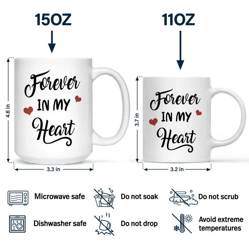 Dog Dad Forever In My Heart - Memorial Gift For Dog Lovers - Personalized Mug