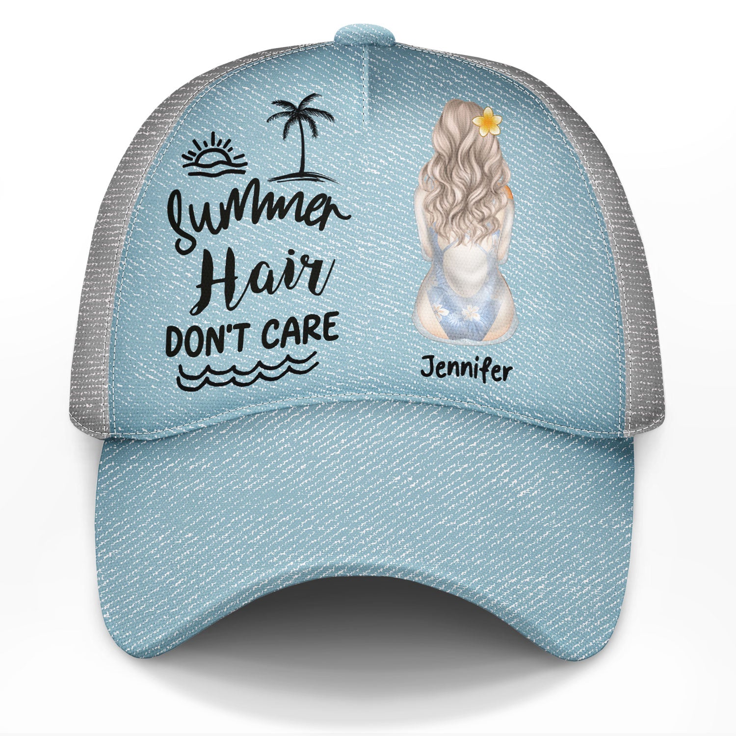 Summer Hair Don't Care - Personalized Classic Cap