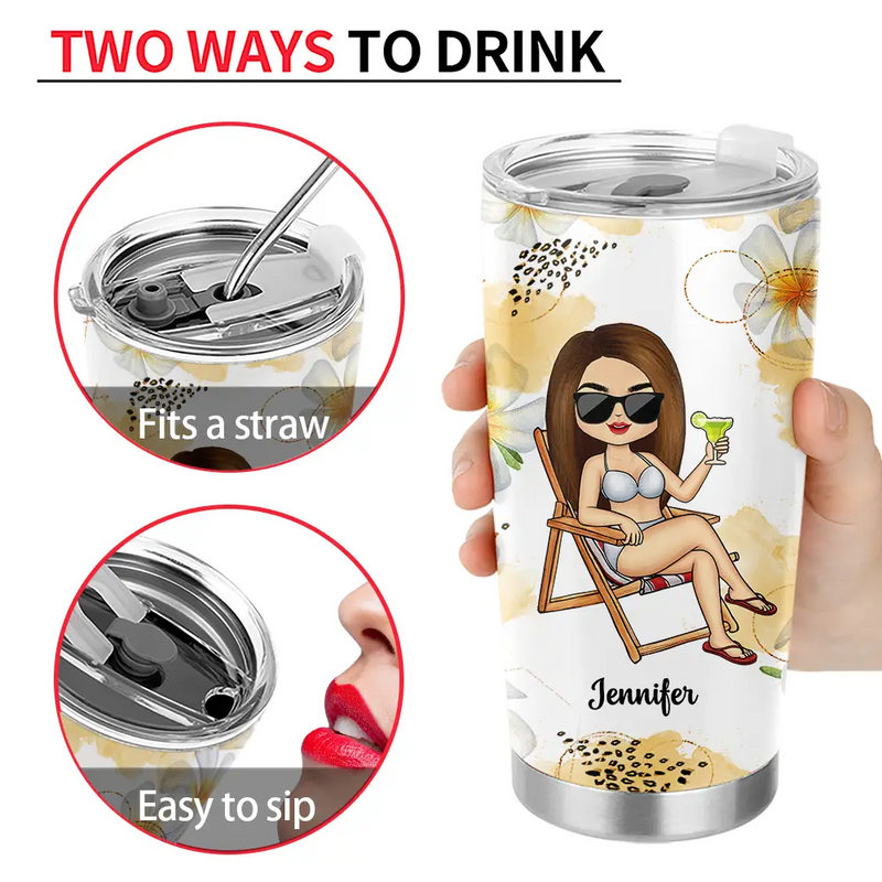 Sip Back And Relax - Personalized Tumbler