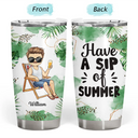 Sip Back And Relax - Personalized Tumbler