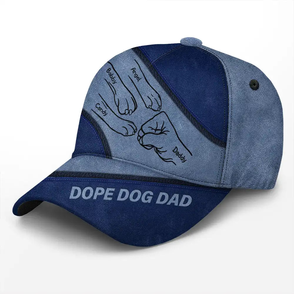 Casquette classique personnalisée avec dessin de patte de chien 